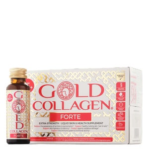 Gold Collagen Liquid Supplement Forte Extra Strength Liquid Skin & Health Supplement For 40+ 10 x 50ml
