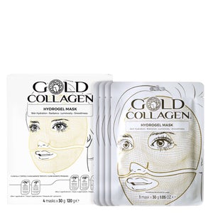Gold Collagen Skincare  Hydrogel Face Mask Set 4 x 30g