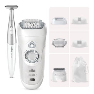 Braun Silk-épil 7 Epilator with 5 extras and Bikini Trimmer