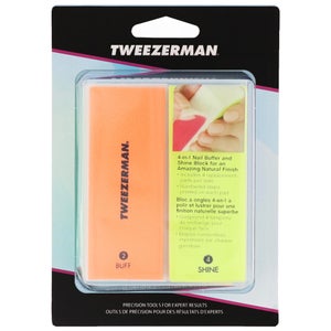 Tweezerman Manicure & Pedicure Neon Hot File, Buff, Smooth and Shine Block