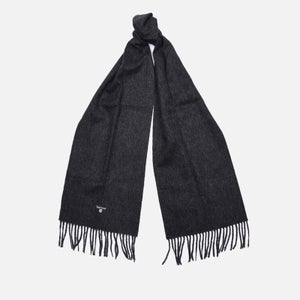 Barbour Men's Plain Lambswool Scarf - Charcoal