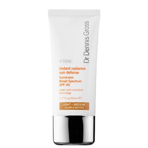 Dr Dennis Gross Skincare Instant Radiance Sun Defense Broad Spectrum SPF40 - Light Medium 50ml