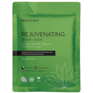BeautyPro Rejuvenating Collagen Sheet Mask with Green Tea Extract