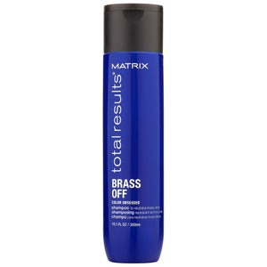 Matrix Total Results Brass Off - Neutralising Blue Shampoo for Lightened Brunette Hair 300ml