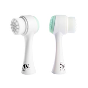 Spa to You Dual Facial Cleansing Brush - Green