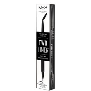 NYX Professional Makeup Two Timer - Dual Ended Eyeliner - Jet Black