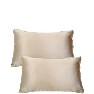 The Goodnight Co. Silk Pillowcase Twin Pack - Shimmering Nude