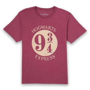T-Shirt Homme Plateforme 9 3/4 Harry Potter - Bordeaux