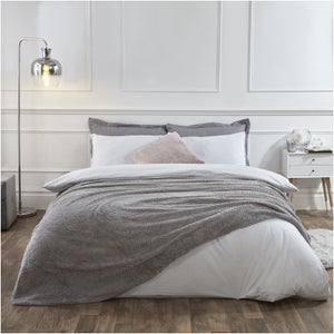 Dreamscene Grey Waffle Throw