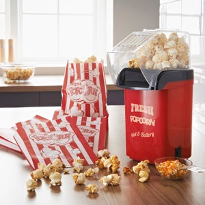 Global Gizmos Party Popcorn Maker - Includes 4 Popcorn Bags