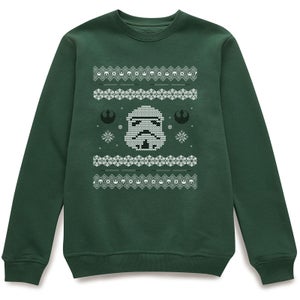 Star Wars Stormtrooper Kersttrui - Donkergroen