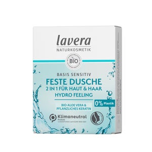 Lavera NATURKOSMETIK  Feste Dusche 2in1 basis sensitiv Hydro Feeling