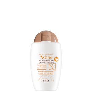 Avène Very High Protection Tinted Mineral Fluid SPF50+ Sun Cream for Intolerant Skin 40ml