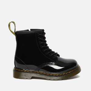 Dr. Martens Toddlers' 1460 T Patent Lamper Lace Up Boots - Black