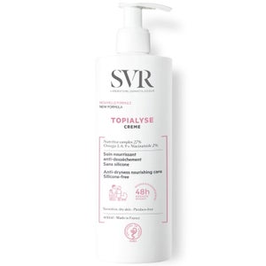 SVR Topialyse Moisturising Face + Body Cream for Dry, Sensitive + Eczema-Prone Skin of All Ages - 400ml
