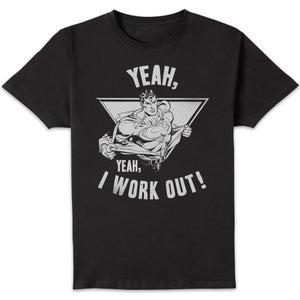 DC Comics Superman I Work Out T-Shirt - Black