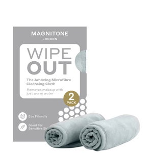 MAGNITONE London WipeOut Microfibre Cleansing Cloths Grey – 2 Pack