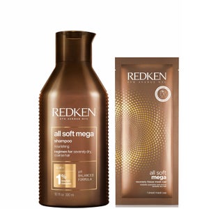 Redken All Soft Mega Shampoo and Sheet Mask Duo