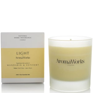 AromaWorks Light Range Candle - Mandarin and Vetivert 30cl