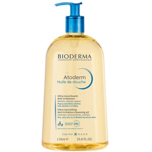 BIODERMA Atoderm Shower Oil Ultra-Nourishing Body Wash for Dry Skin 1L