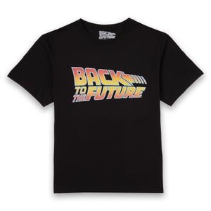 Zurück In Die Zukunft Classic Logo T-Shirt - Schwarz