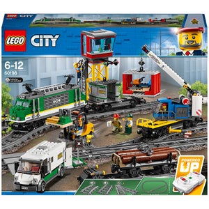 LEGO City: Cargo Train RC Battery Powered Toy Track Set (60198)