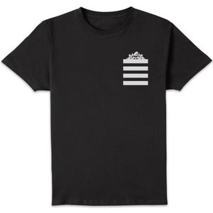 Looney Tunes Taz Stripes Pocket Print Men's T-Shirt - Black