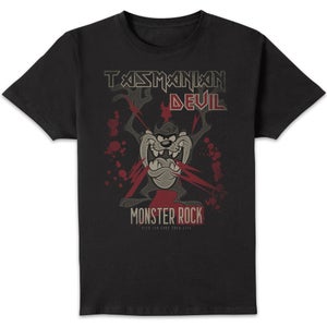 Looney Tunes Tasmanian Devil Monster Rock Men's T-Shirt - Black
