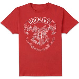 T-Shirt Homme Blason de Poudlard - Harry Potter - Rouge