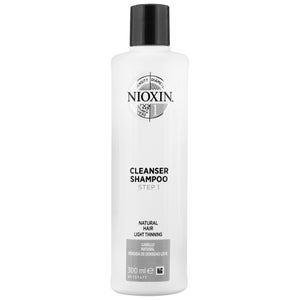 Nioxin 3D Care System System 1 Step 1 Cleanser Shampoo: For Natural Hair With Light Thinning 300ml