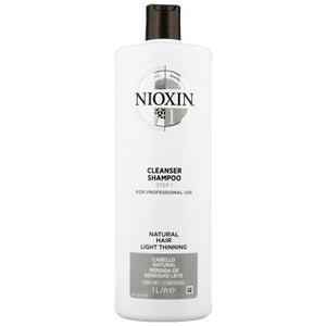 NIOXIN 3D Care System System 1 Step 1 Cleanser Shampoo: For Natural Hair With Light Thinning 1000ml