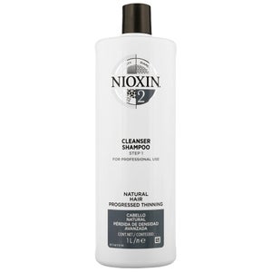 NIOXIN 3D Care System System 2 Step 1 Cleanser Shampoo: For Natural Hair With Progressed Thinning 1000ml