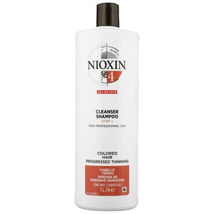 NIOXIN 3D Care System System 4 Step 1 Color Safe Cleanser Shampoo: For Colored Hair With Progressed Thinning 1000ml