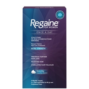 Regaine Women's Once A Day Hair Loss and Regrowth Scalp Foam Treatment with Minoxidil 2 x 73ml