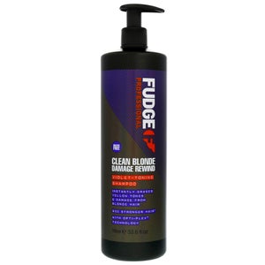 Fudge Professional Shampoo Clean Blonde Damage Rewind Violet-Toning Shampoo 1000ml