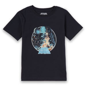 Star Wars Classic Vintage Victory Kinder T-Shirt - Navy Blau