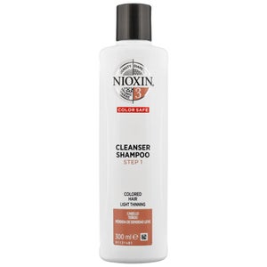 Nioxin 3D Care System System 3 Step 1 Color Safe Cleanser Shampoo: For Colored Hair With Light Thinning 300ml