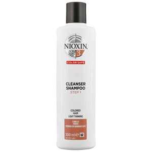 NIOXIN 3D Care System System 3 Step 1 Color Safe Cleanser Shampoo: For Colored Hair With Light Thinning 300ml