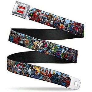 Buckle-Down Marvel Seatbelt Belt - Multi