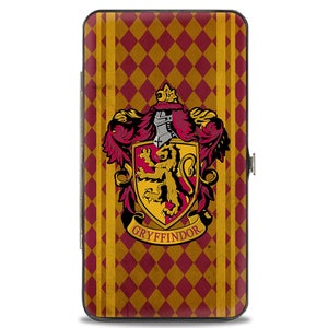 Buckle-Down Harry Potter Gryffindor Crest Stripes Hinged Wallet
