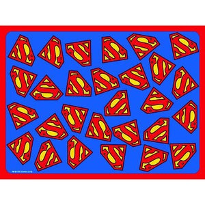 Buckle-Down DC Comics Superman Logo Scattered Placemat - Blue/Red