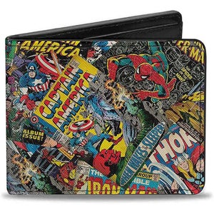 Buckle-Down Marvel Retro Comic Books Bi-Fold Wallet