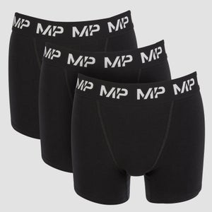 MP Men's Boxers -bokserit - Musta (3 kpl:n pakkaus)