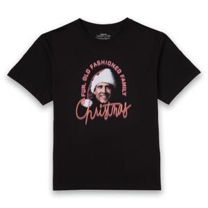 Camiseta navideña para hombre Family Christmas Old Fashioned de National Lampoon Fun - Negro