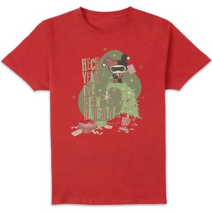 DC Heck Yeah I've Been Naughty! Herren Christmas T-Shirt - Rot