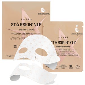 STARSKIN VIP Cream de la Crème Instantly Recovering Luxury Cream Coated Sheet Face Mask 18g