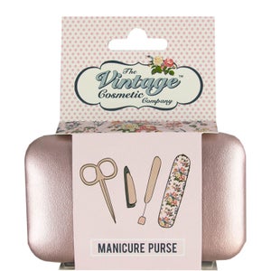 The Vintage Cosmetic Company Rose Gold Manicure Purse