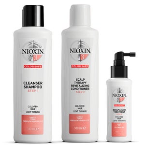 NIOXIN 3-Part System 3 Loyalty Kit for Coloured Hair with Light Thinning