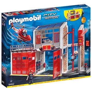 摩比世界 城市消防局大厦 Playmobil City Action Fire Station with Fire Alarm (9462)