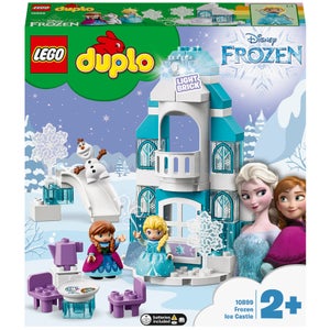 LEGO 10899 DUPLO Disney Frozen: Castillo de Hielo, Juguete de Construcción con Ladrillo Luminoso y Mini Muñecas de Elsa y Anna